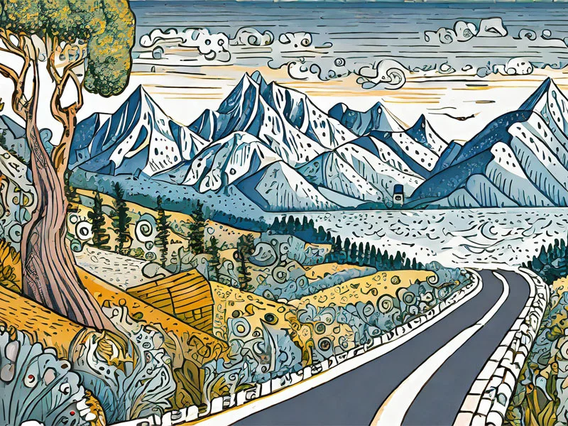 rysunek-droga-gory-morze-drzewo