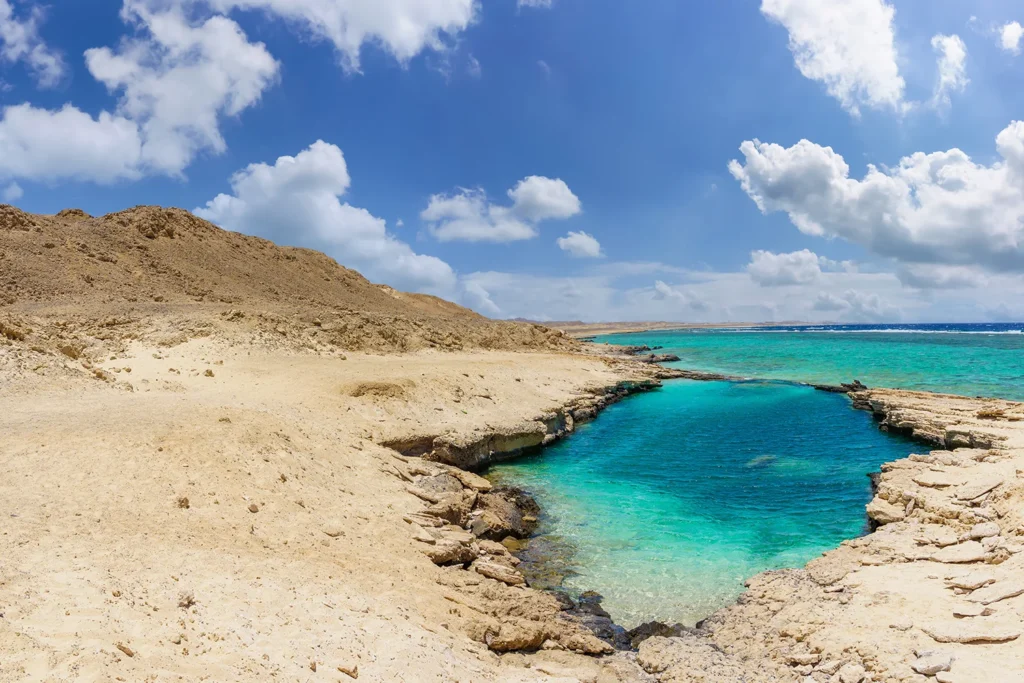 The natural Al-Nayzak Pool, Marsa Alam, Egypt.