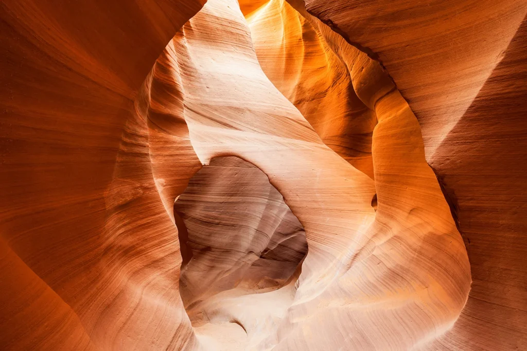 Antelope Canyon is probably the most famous slot canyon in the world.