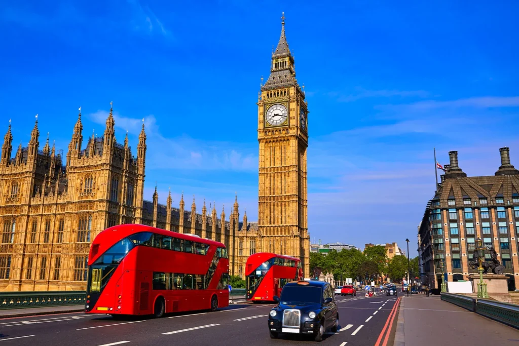 The sounds coming from the famous London tower are produced by five bells.