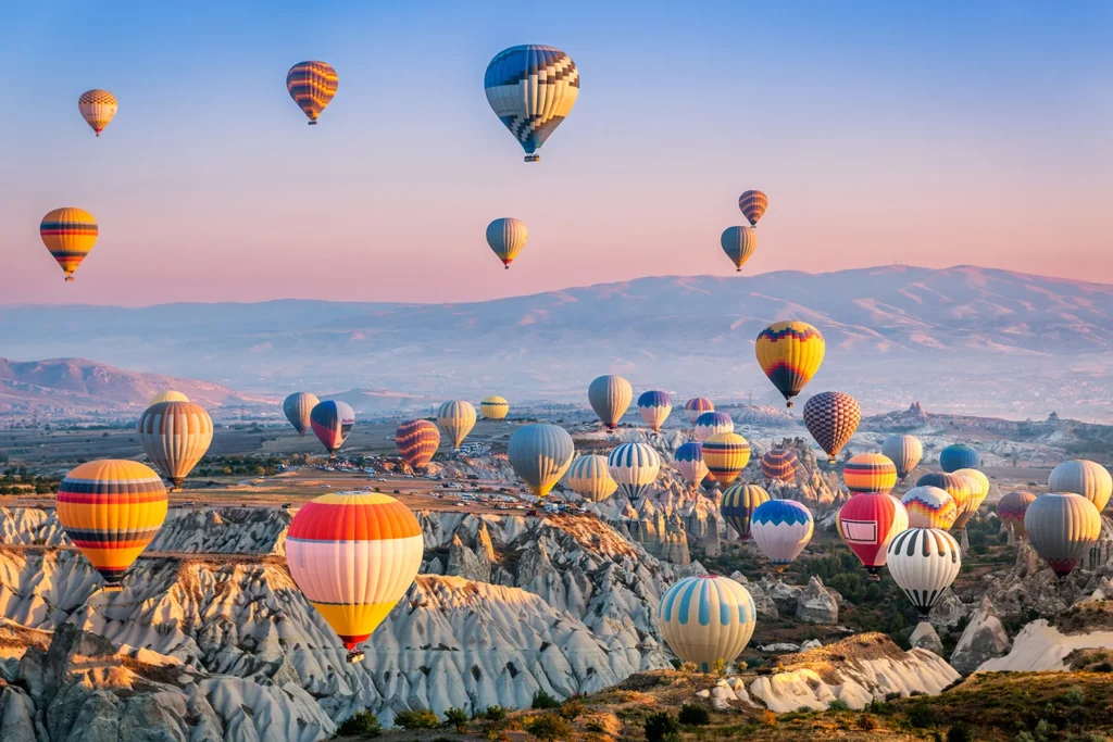 Hot air ballooning in Cappadocia is by far the most popular attraction in central Turkey.