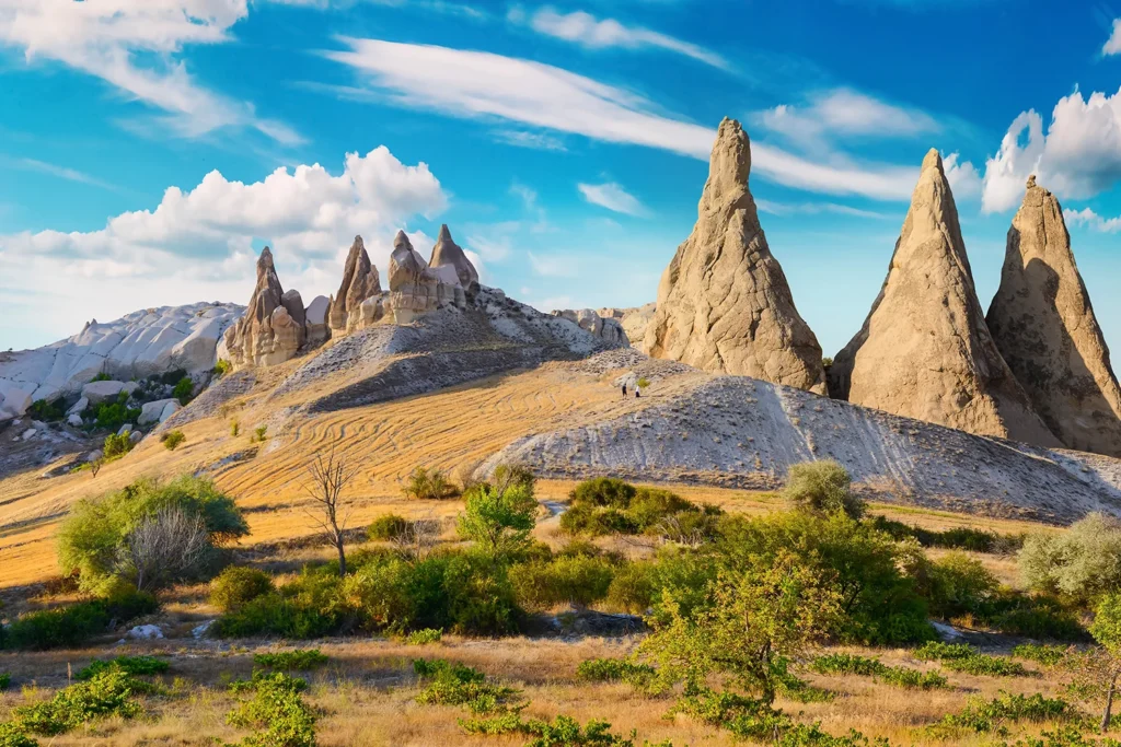 The beautiful name of the Valley of Love refers to the densely scattered rocks in the area that have phallic shapes.