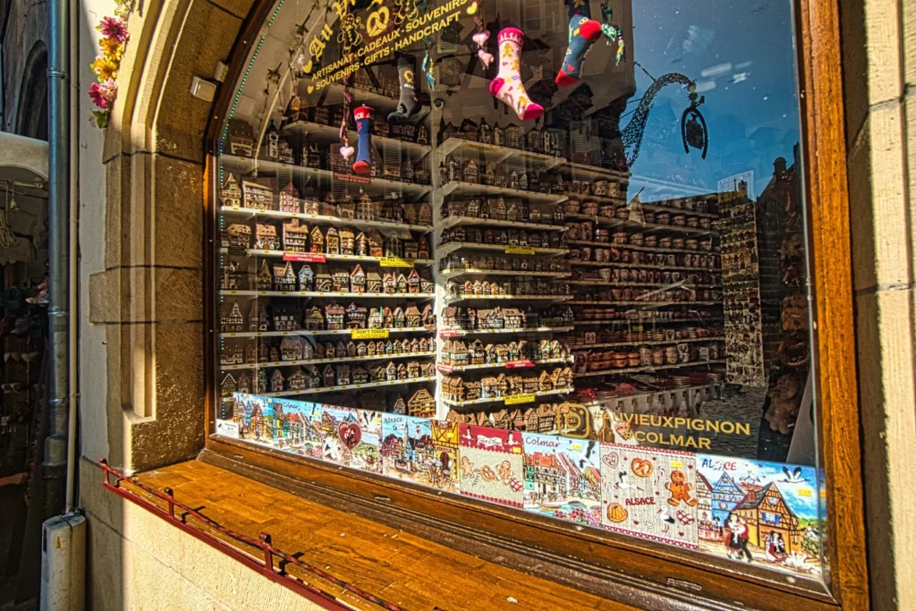 Souvenir shop in Colmar.