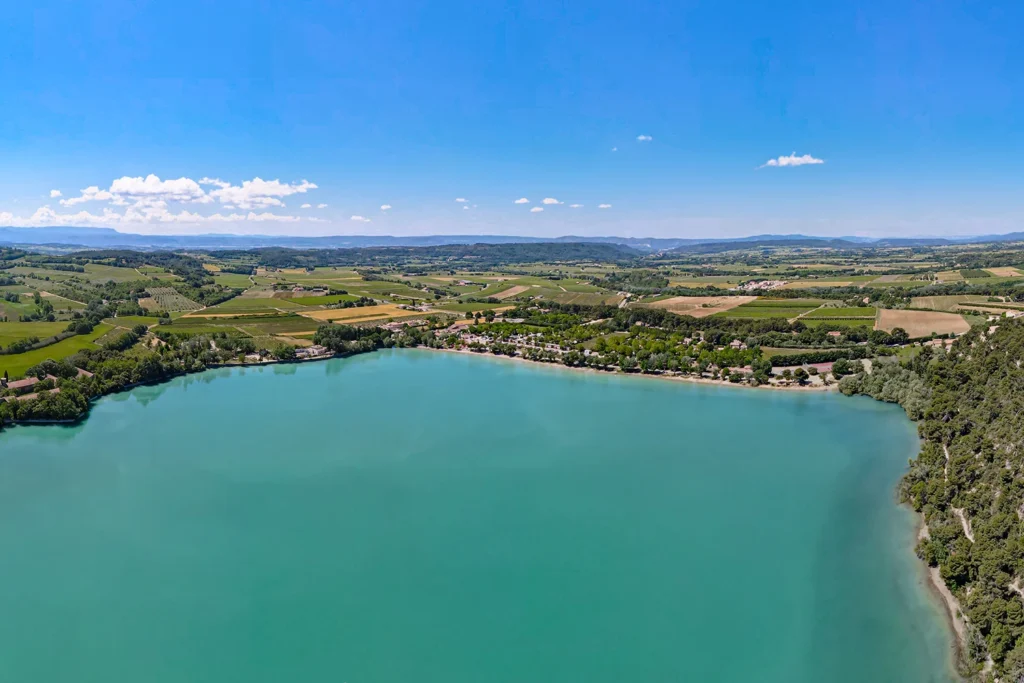 The Étang de la Bonde lake in the Luberon region.