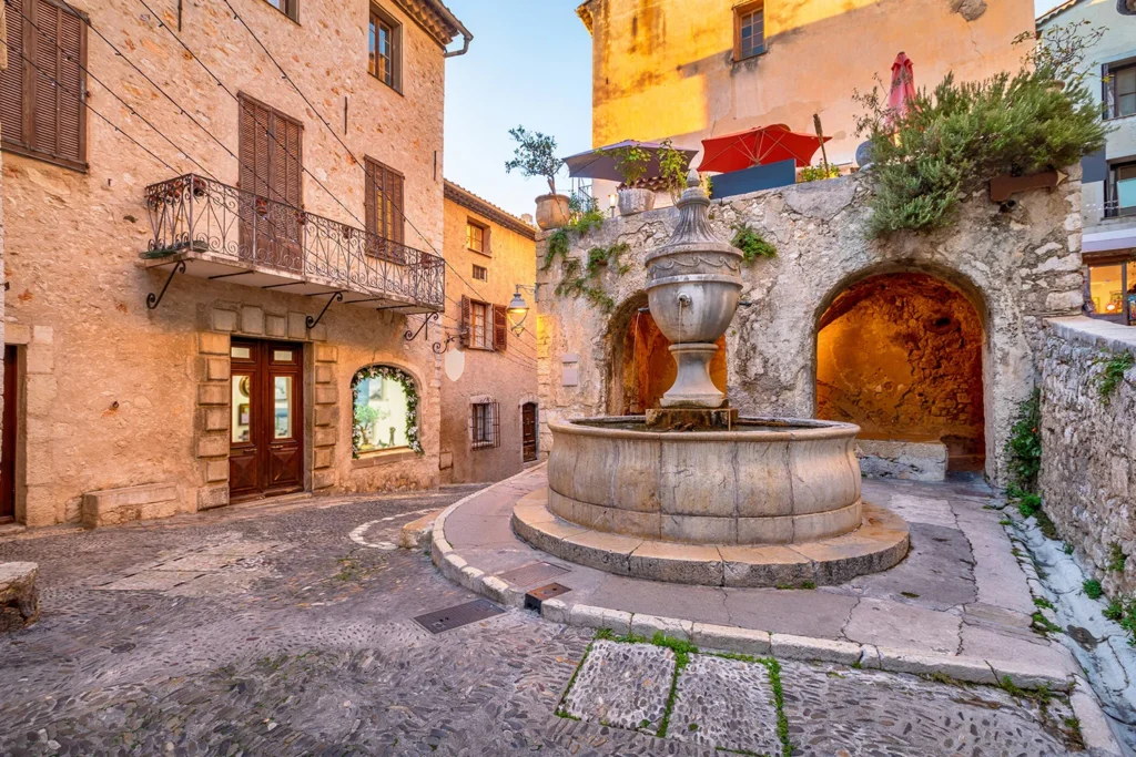 The fountain on Place de la Grande Fontaine, Saint-Paul-de-Vence.