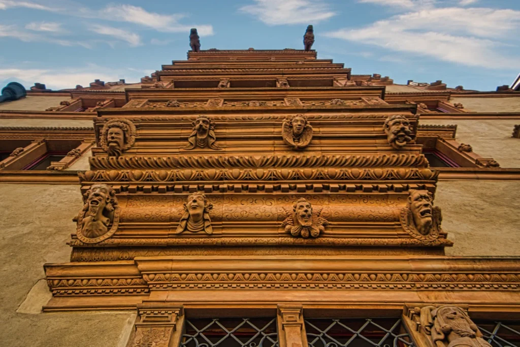 The Maison des Têtes facade, Colmar.