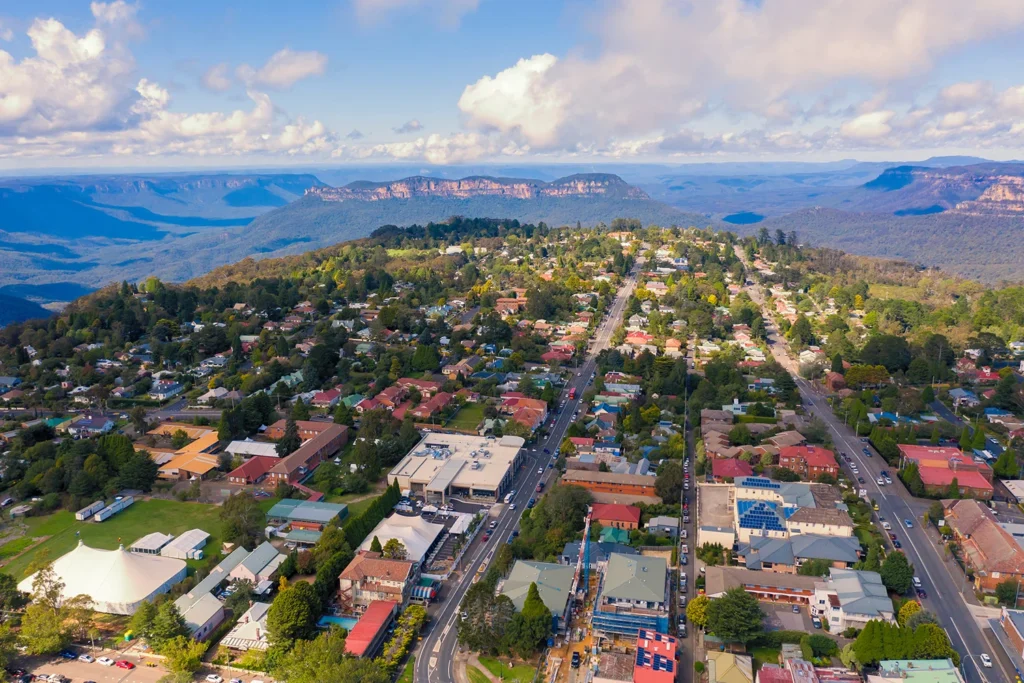 Katoomba is one of the most visited villages in the Blue Mountains.