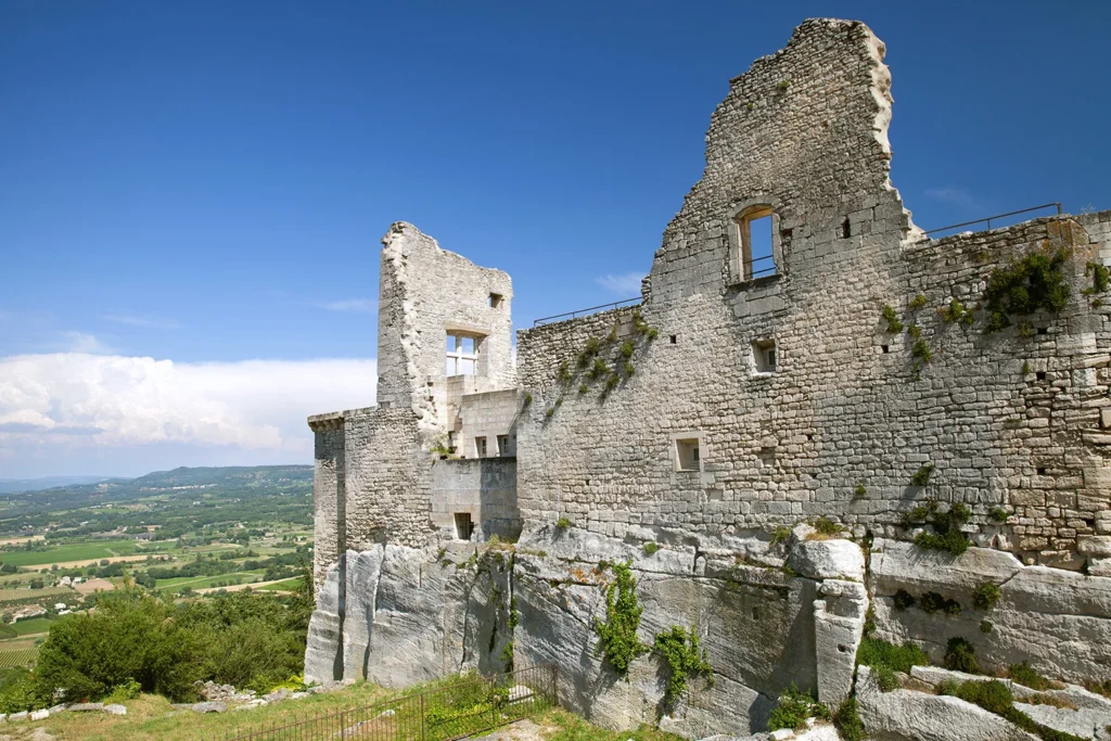 Lacoste Castle ruins.