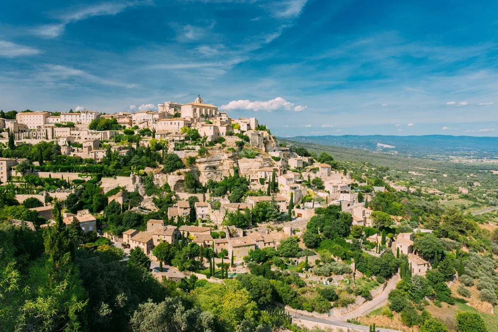 The town of Gordes in the Luberon massif.