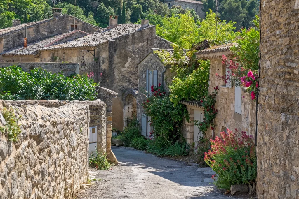 The town of Oppède-le-Vieux in the Luberon massif.