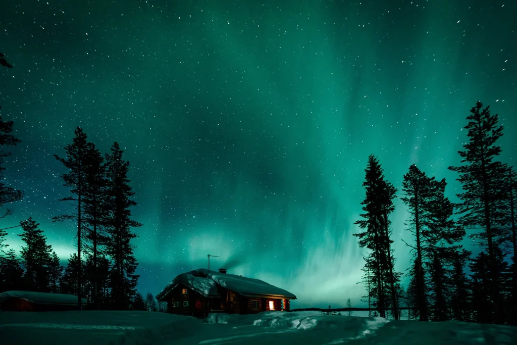 The northern lights are visible from late August to early April