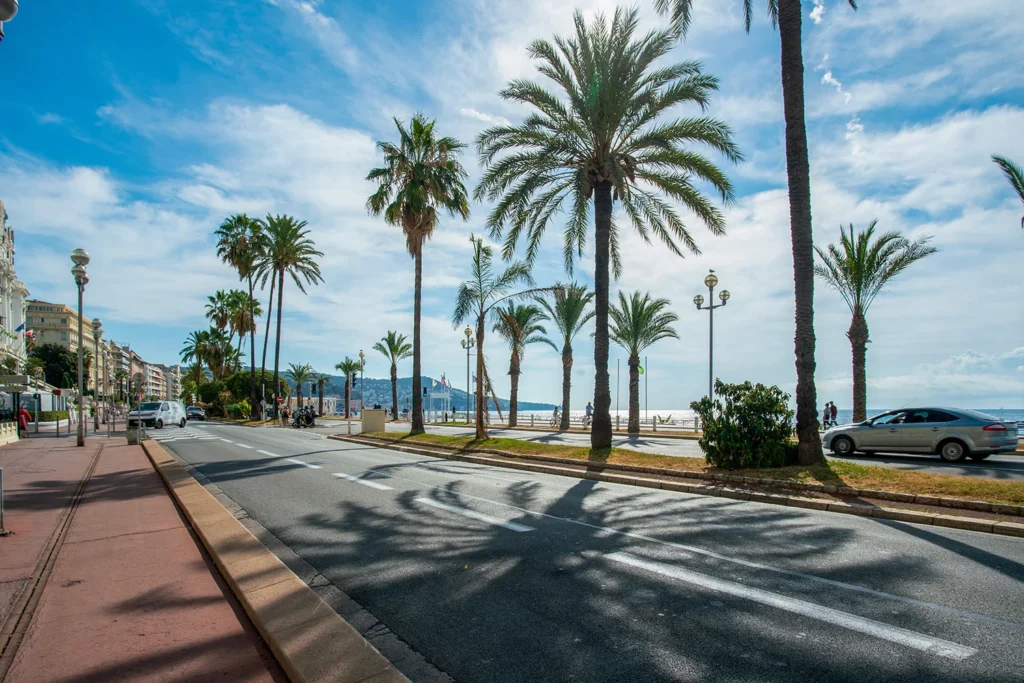 The Promenade des Anglais in Nice is one of the most recognizable seaside promenades in the world.