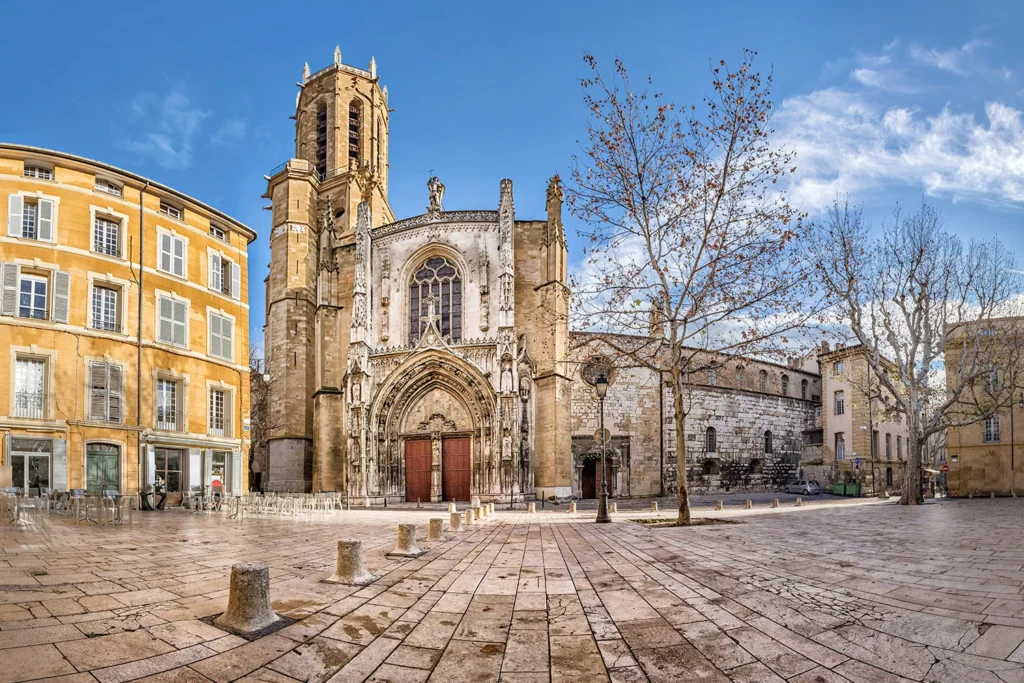 The Saint-Sauveur Cathedral is a landmark of the old town of Aix-en-Provence.