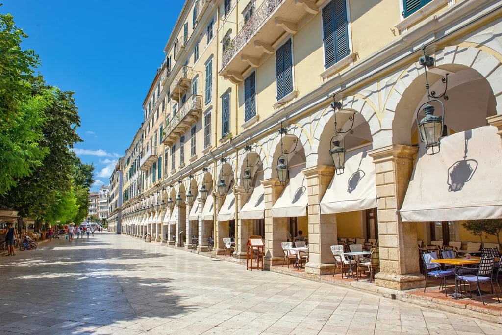 Spianada – The largest square in Greece.