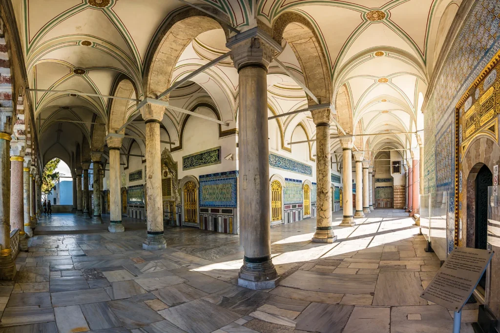 The interiors of Topkapi Palace in Istanbul, Turkey