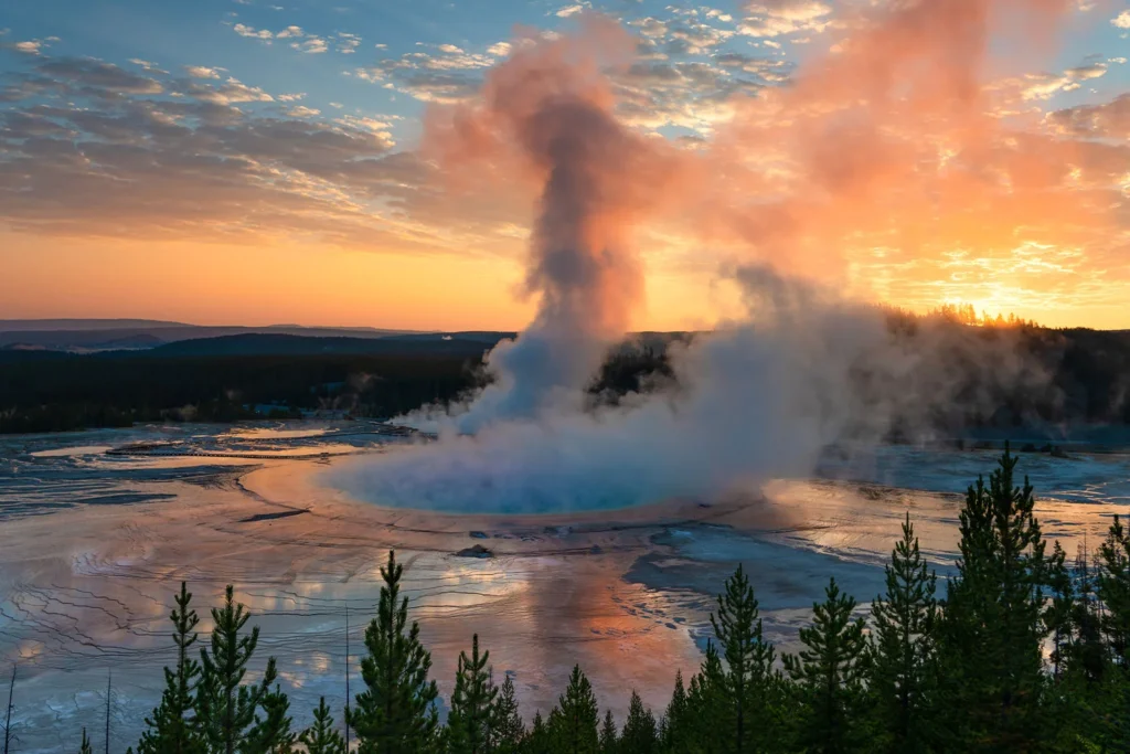 The park’s geysers are one of its most popular attractions.