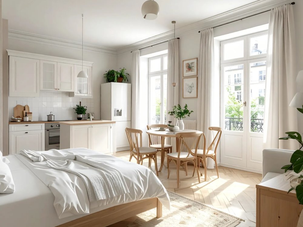 Holiday apartment, Saint-Paul-de-Vence. AI-generated image.
